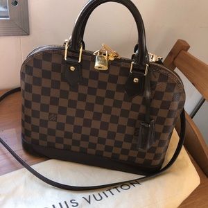 Authentic Louis Vuitton Alma PM damier ebene